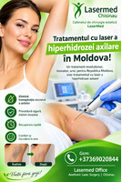 ‘’Tratamentul cu laser a  hiperhidrozei axilare in Moldova” Un tratament revolutionar, inovator, uni